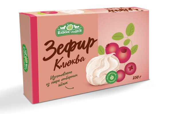 №2 Зефир белевский "Клюква" 250г в Ахтубинске