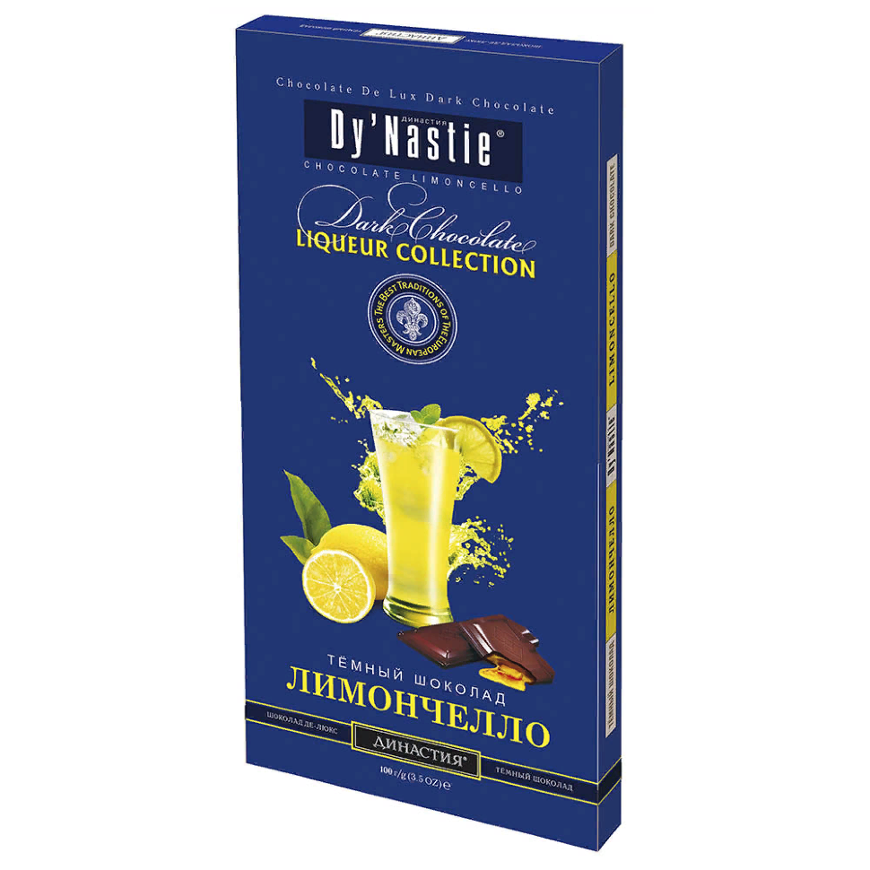  Династия Шоколад "Лимончело", (блок 10шт по 100г)  в Ахтубинске
